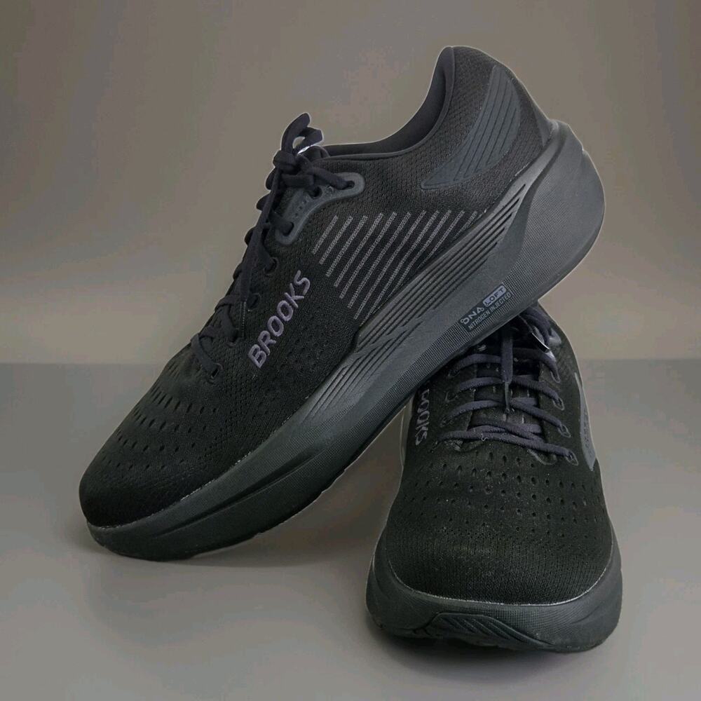 Brooks Ghost Max 3 Mens US 15D Black Anthracite Running Shoes 1104641D020